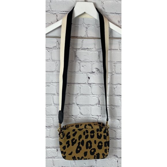 Clare V Handbags - CLARE V. Women's Leopard Suede Crossbody Bag Camel/Black One Size